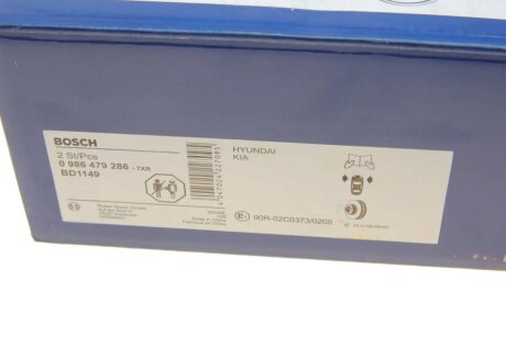 Вентилируемый тормозной диск bosch 0986479286