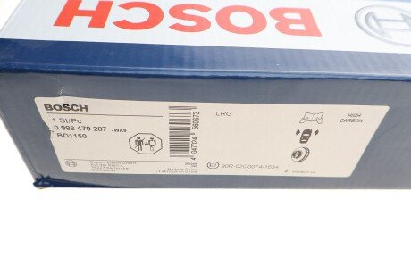 Вентилируемый тормозной диск bosch 0986479287