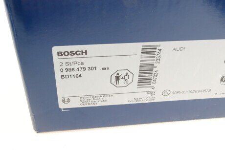 Вентилируемый тормозной диск bosch 0986479301