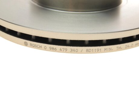 Вентильований гальмівний диск bosch 0986479340