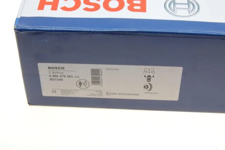 Вентильований гальмівний диск bosch 0986479363