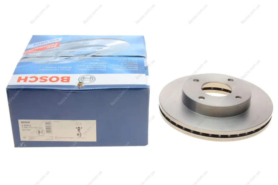 Вентильований гальмівний диск Bosch 0 986 479 535 (фото 1)