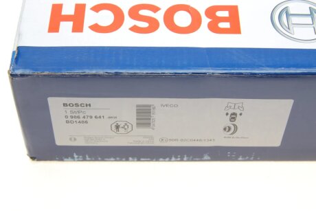 Вентилируемый тормозной диск bosch 0986479641