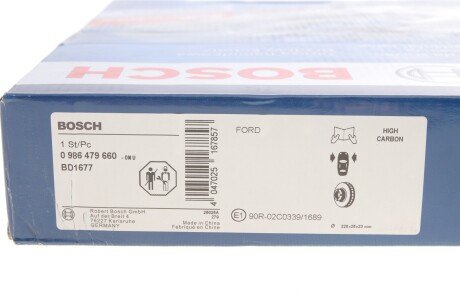 Вентилируемый тормозной диск bosch 0986479660