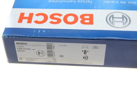 Вентилируемый тормозной диск bosch 0986479692