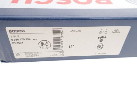 Вентилируемый тормозной диск bosch 0986479754