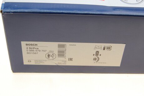 Вентилируемый тормозной диск bosch 0986479757