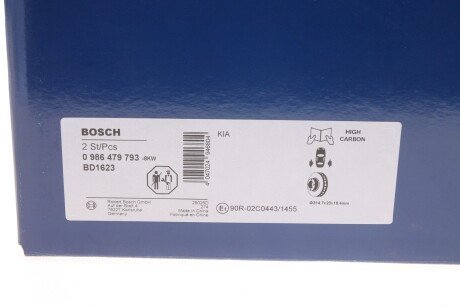 Вентилируемый тормозной диск bosch 0986479793