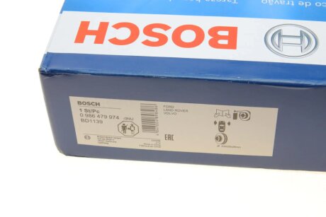 Вентильований гальмівний диск bosch 0986479974