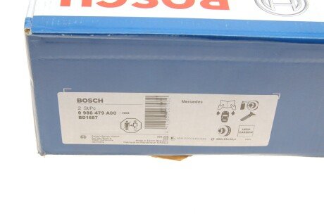 Вентилируемый тормозной диск bosch 0 986 479 A00