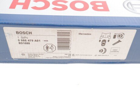 Вентилируемый тормозной диск bosch 0986479A01