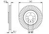 Вентилируемый тормозной диск bosch 0986479A24