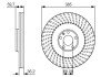 Вентилируемый тормозной диск bosch 0 986 479 A31