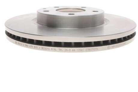Вентилируемый тормозной диск bosch 0986479B15