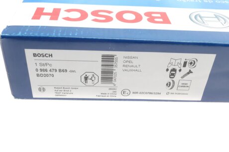Вентилируемый тормозной диск bosch 0986479B69