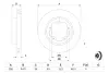 Вентилируемый тормозной диск bosch 0986479C09
