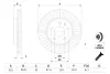 Вентильований гальмівний диск Bosch 0986479C16 (фото 3)