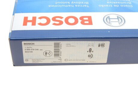 Вентилируемый тормозной диск bosch 0986479C46