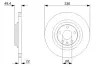 Вентильований гальмівний диск Bosch 0986479C64 (фото 4)