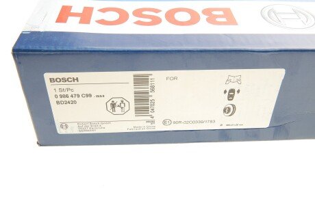 Вентильований гальмівний диск bosch 0 986 479 C99