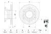 Вентильований гальмівний диск Bosch 0986479E47 (фото 5)