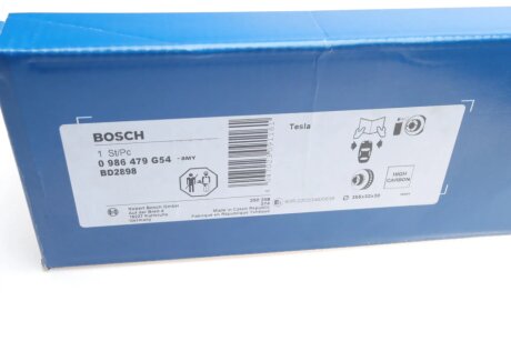 Вентильований гальмівний диск bosch 0986479G54