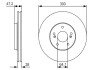 Вентильований гальмівний диск bosch 0 986 479 R47