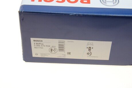 Вентилируемый тормозной диск bosch 0986479R58