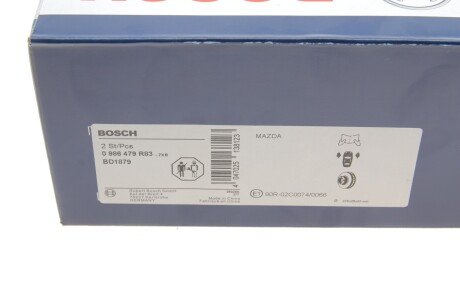 Вентилируемый тормозной диск bosch 0986479R83