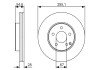 Вентильований гальмівний диск bosch 0986479R99