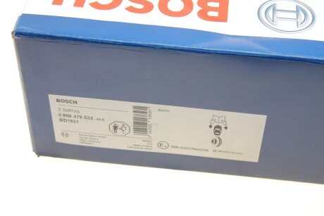 Вентилируемый тормозной диск bosch 0986479S32