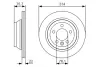 Вентильований гальмівний диск Bosch 0 986 479 S54 (фото 1)