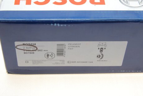 Вентилируемый тормозной диск bosch 0986479S62
