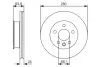 Вентильований гальмівний диск Bosch 0986479S80 (фото 1)