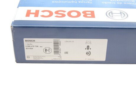 Вентилируемый тормозной диск bosch 0986479T06