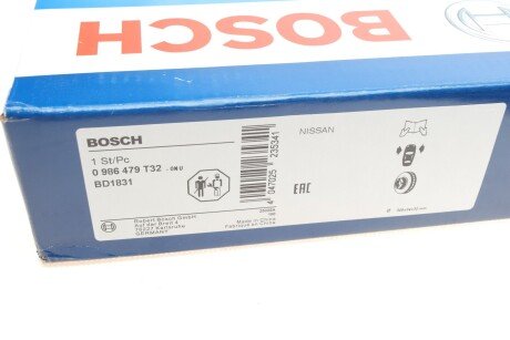 Вентильований гальмівний диск bosch 0986479T32