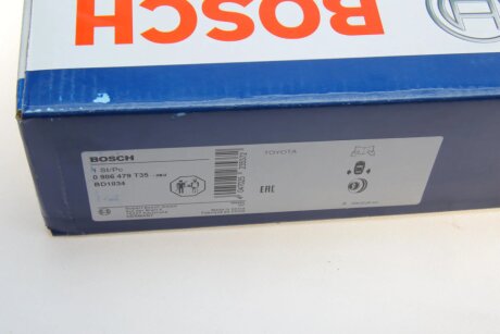 Вентилируемый тормозной диск bosch 0986479T35