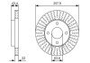 Вентильований гальмівний диск bosch 0 986 479 T66