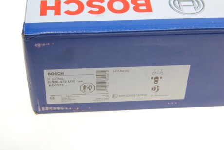 Вентилируемый тормозной диск bosch 0986479U10