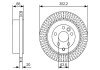 Вентилируемый тормозной диск bosch 0 986 479 U44