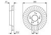 Вентильований гальмівний диск bosch 0986479U92