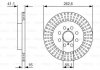 Вентильований гальмівний диск bosch ""0986479V35"