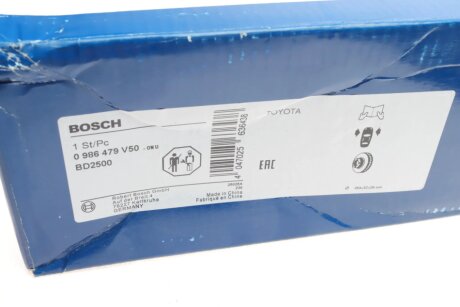 Вентилируемый тормозной диск bosch 0986479V50