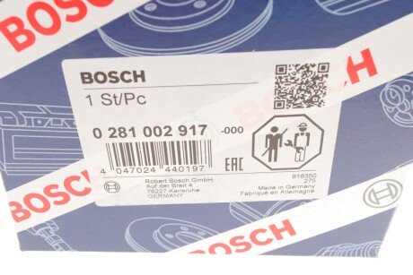 Вимірювач маси повітря bosch 0 281 002 917