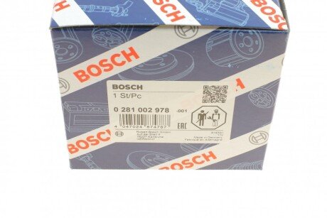 Вимірювач маси повітря bosch 0281002978