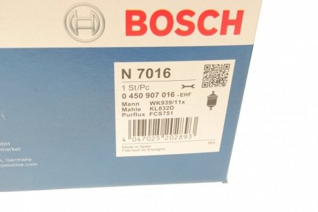 Повітряний фільтр bosch 0 450 907 016