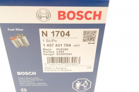 Воздушный фильтр bosch 1 457 431 704