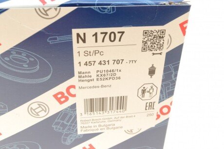 Воздушный фильтр bosch 1457431707