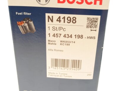Повітряний фільтр bosch 1457434198