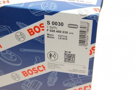 Воздушный фильтр bosch F026400030